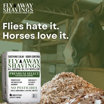 Fly Away Shavings - Flies Hate It, Horses Love It Campaign